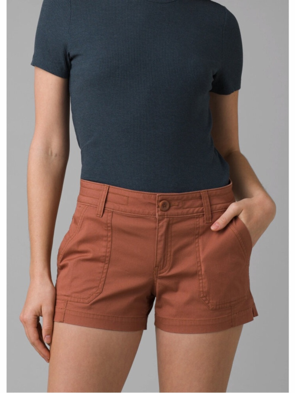 Prana Women's Elle Stretch Shorts Rust - SIZE 4